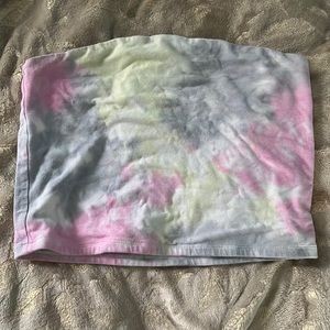 tye dye crop top